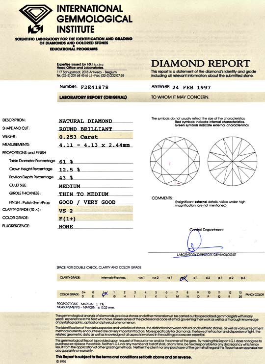 Foto 9 - Diamant 0,253ct Brillant IGI Top Wesselton Plus, D5113