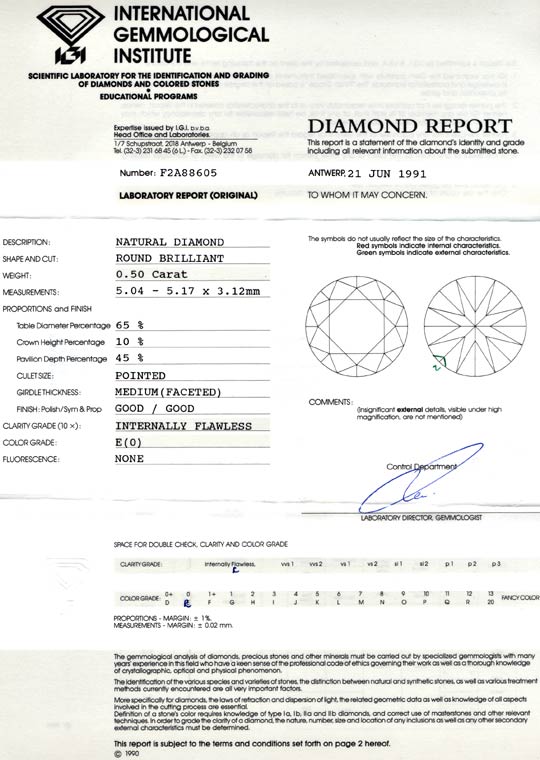 Foto 9 - Diamant, IGI Expertise!!! 0,50ct Lupenrein River, D5643
