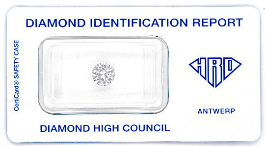 Foto 1 - Diamant 1,02ct Brillant Lupenrein HRD Gutachten Diamond, D5799
