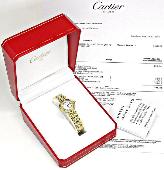 Foto 4 - Damen Cartier Panthere Vendome, 3 Streifen Gold, Topuhr, U1042