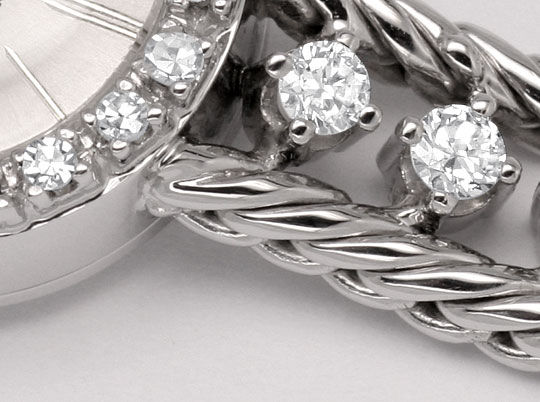 Foto 3 - Nivada Damenuhr Weißgold-Diamanten auf Armband und Uhr, U2136